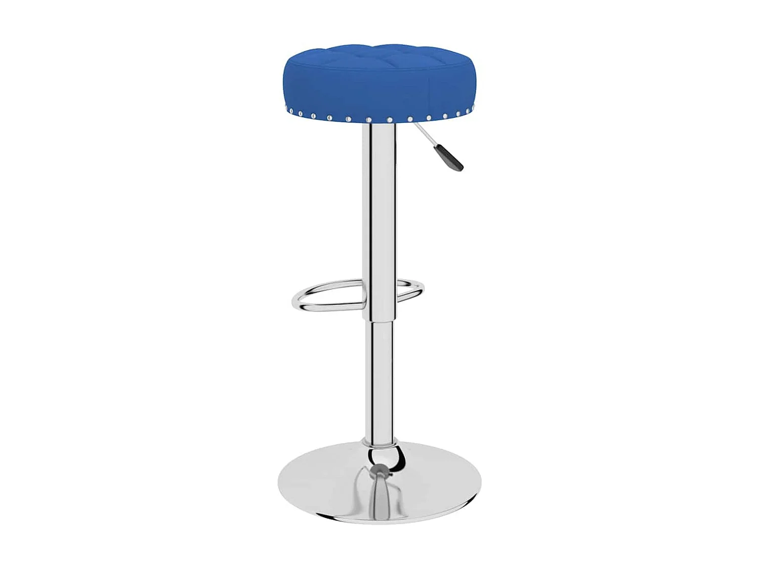 Barhocker 2 Stk. Blau Stoff