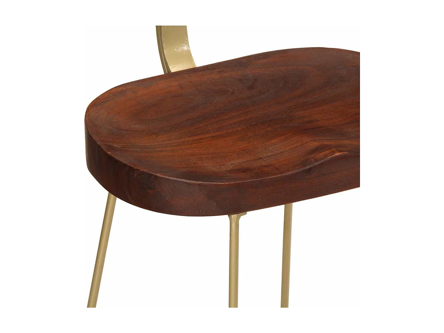 Tabourets de bar lot de 2 49x43x79 cm bois de manguier massif