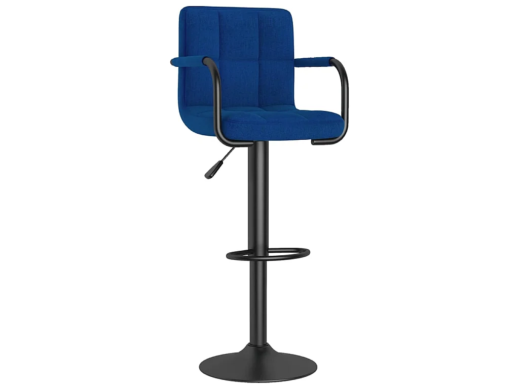 Banco de bar tecido azul