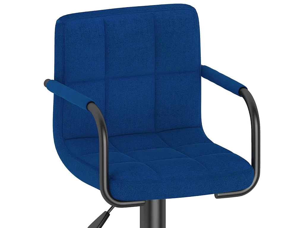 Banco de bar tecido azul