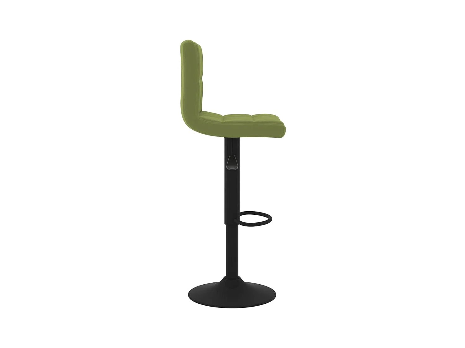 Tabourets de bar lot de 2 vert clair velours