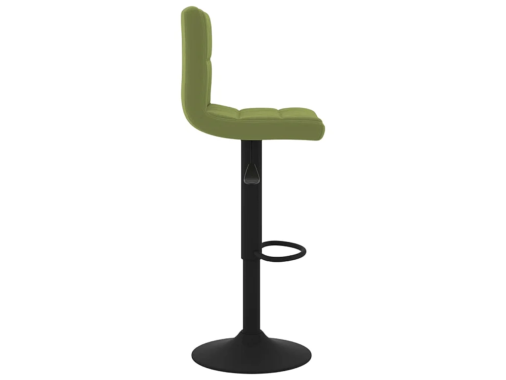 Sgabelli da Bar 2 pz Verde Chiaro in Velluto