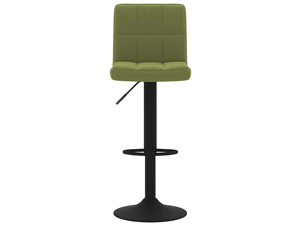 Tabourets de bar lot de 2 vert clair velours
