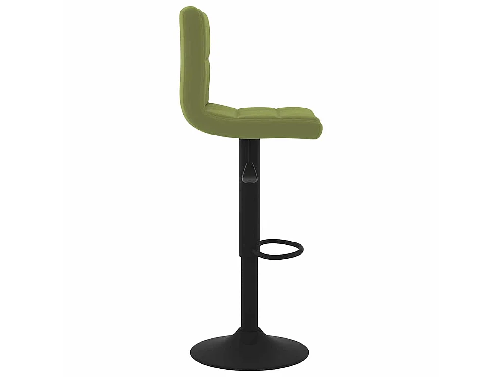 Tabourets de bar lot de 2 vert clair velours