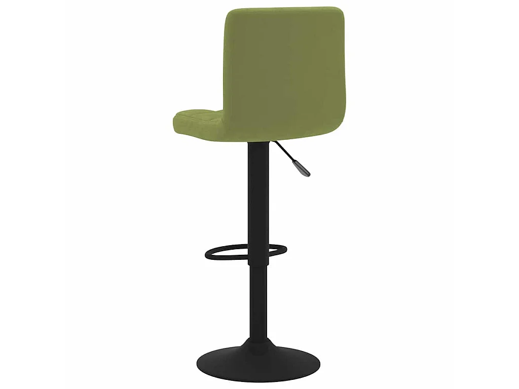 Tabourets de bar lot de 2 vert clair velours