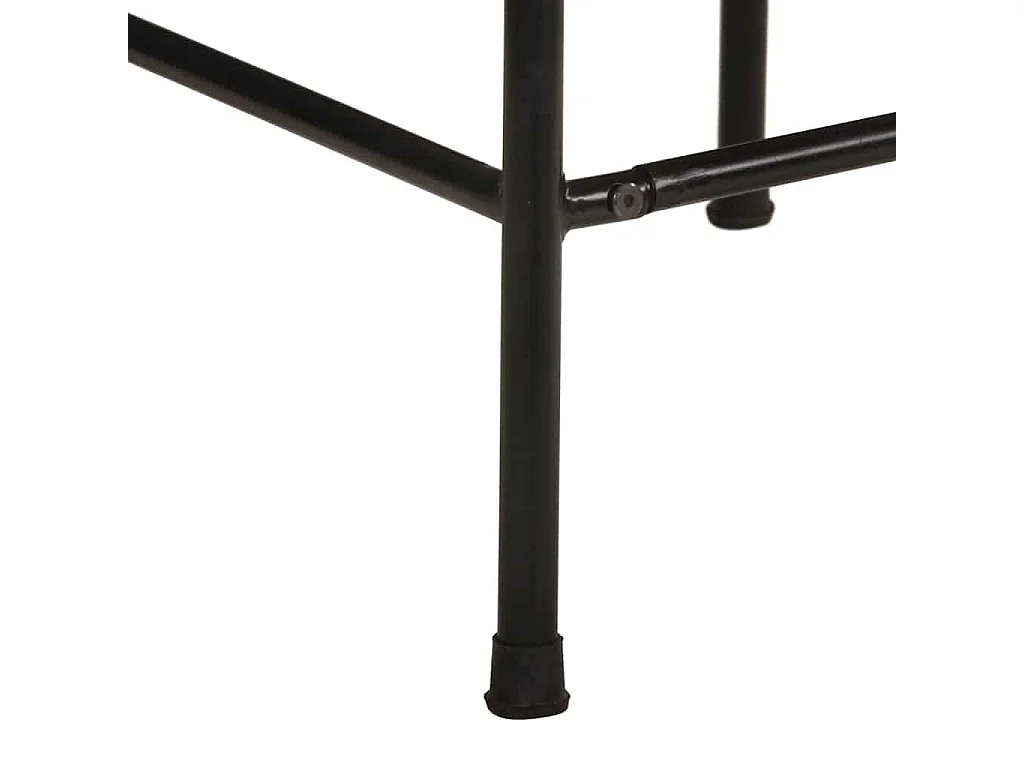 Tabourets de bar lot de 4 bois massif manguier brut