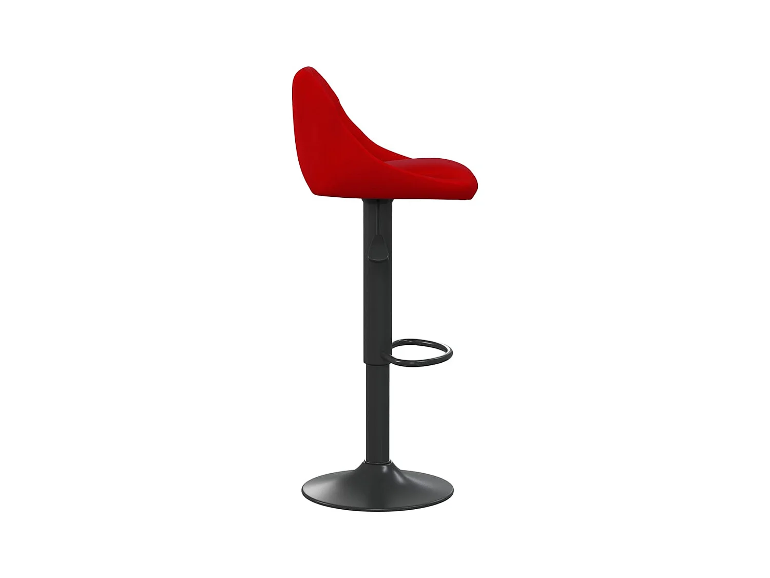 Tabouret de bar Rouge bordeaux Velours
