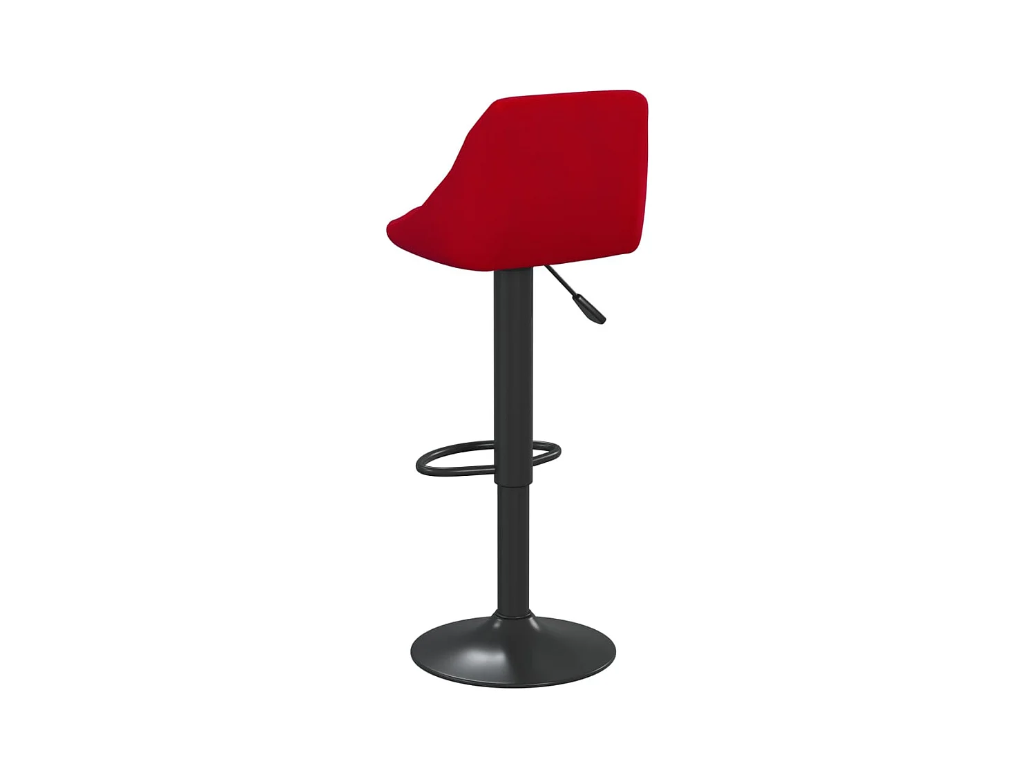Tabouret de bar Rouge bordeaux Velours