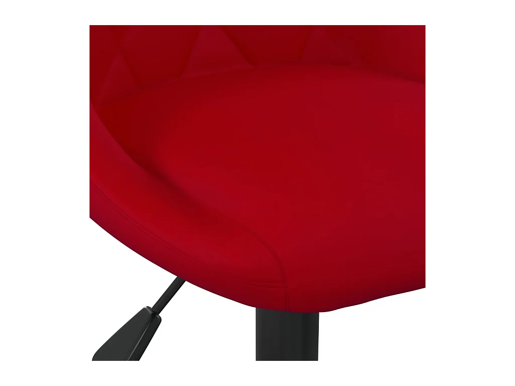 Tabouret de bar Rouge bordeaux Velours