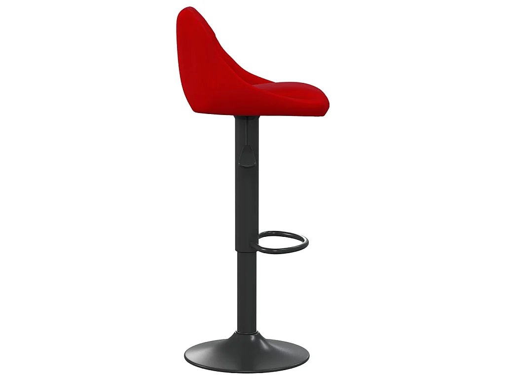 Tabouret de bar Rouge bordeaux Velours