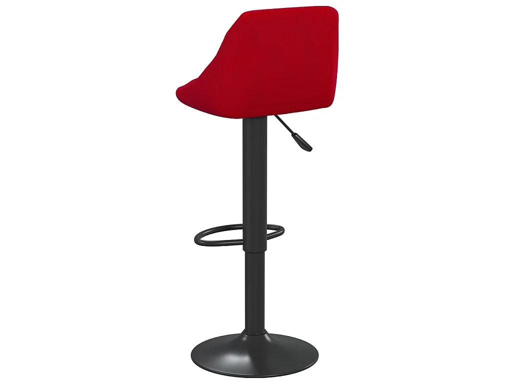 Tabouret de bar Rouge bordeaux Velours