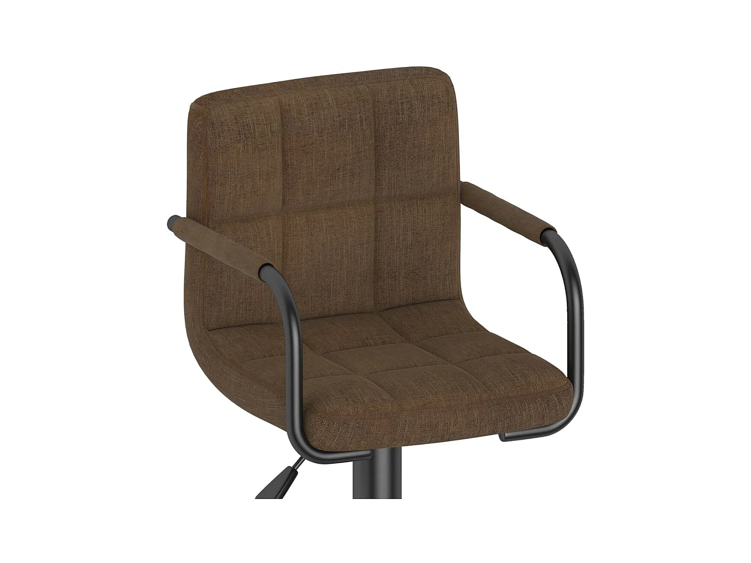 Banco de bar tecido castanho