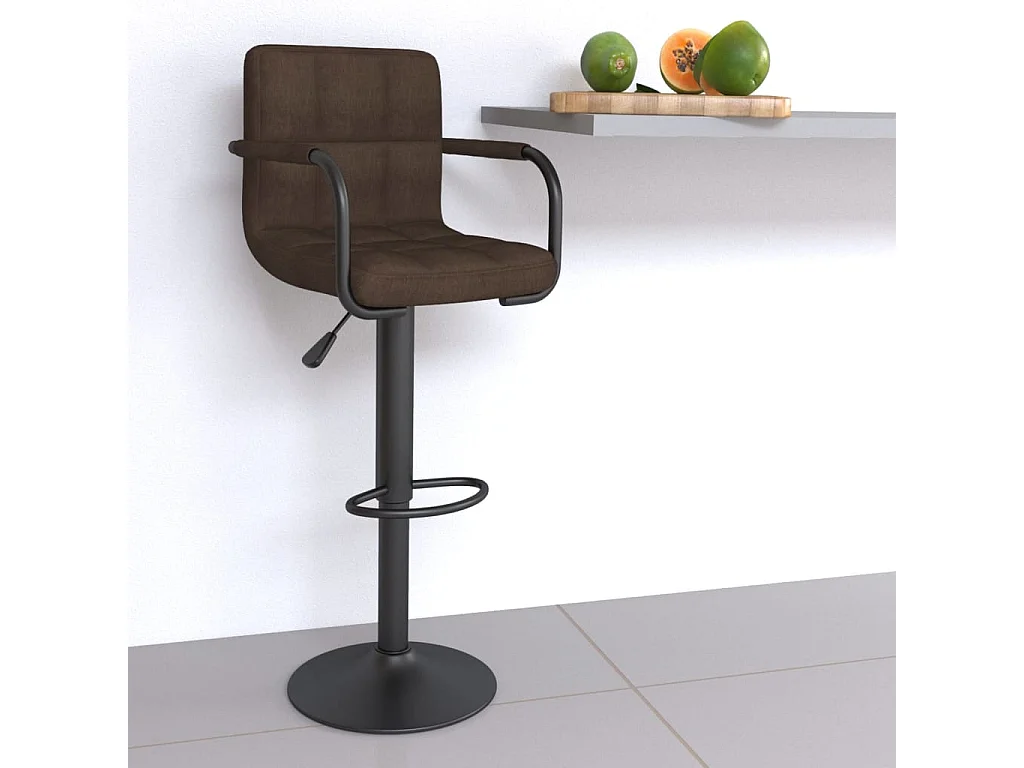 Barhocker Braun Stoff