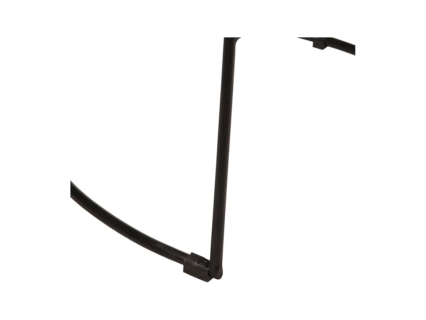 Barhocker 2 Stk. Schwarz 49x43x79 cm Mango Massivholz