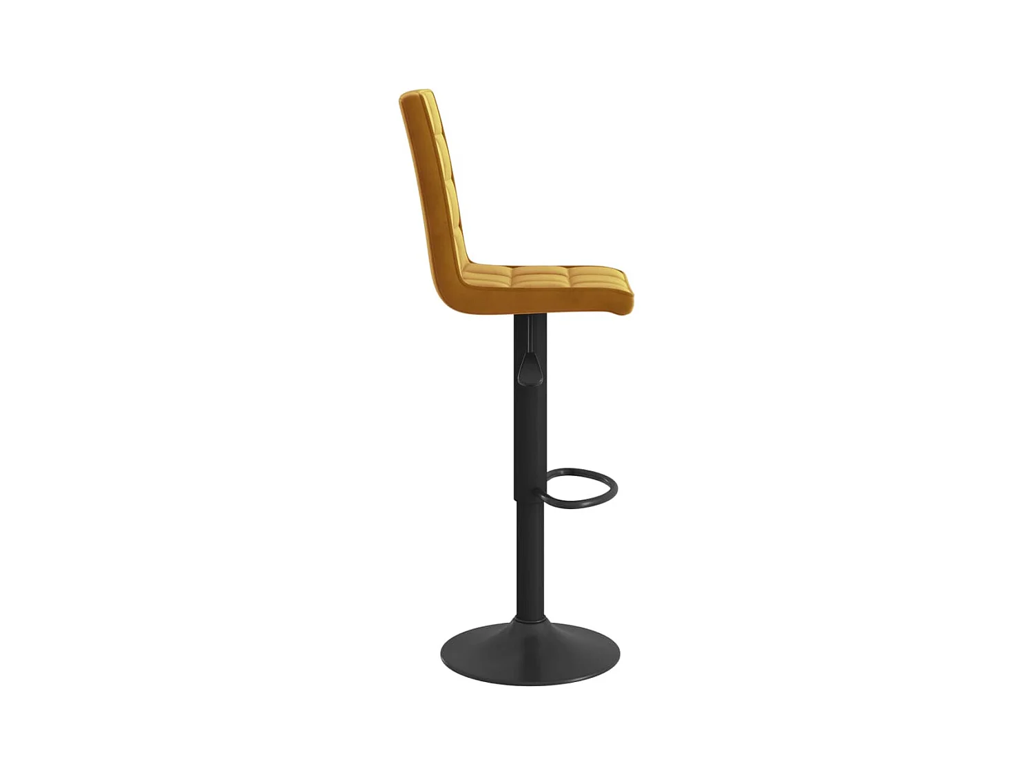 Tabourets de bar lot de 2 marron velours