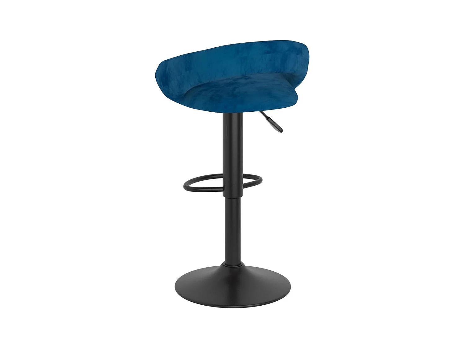 Tabourets de bar lot de 2 bleu velours