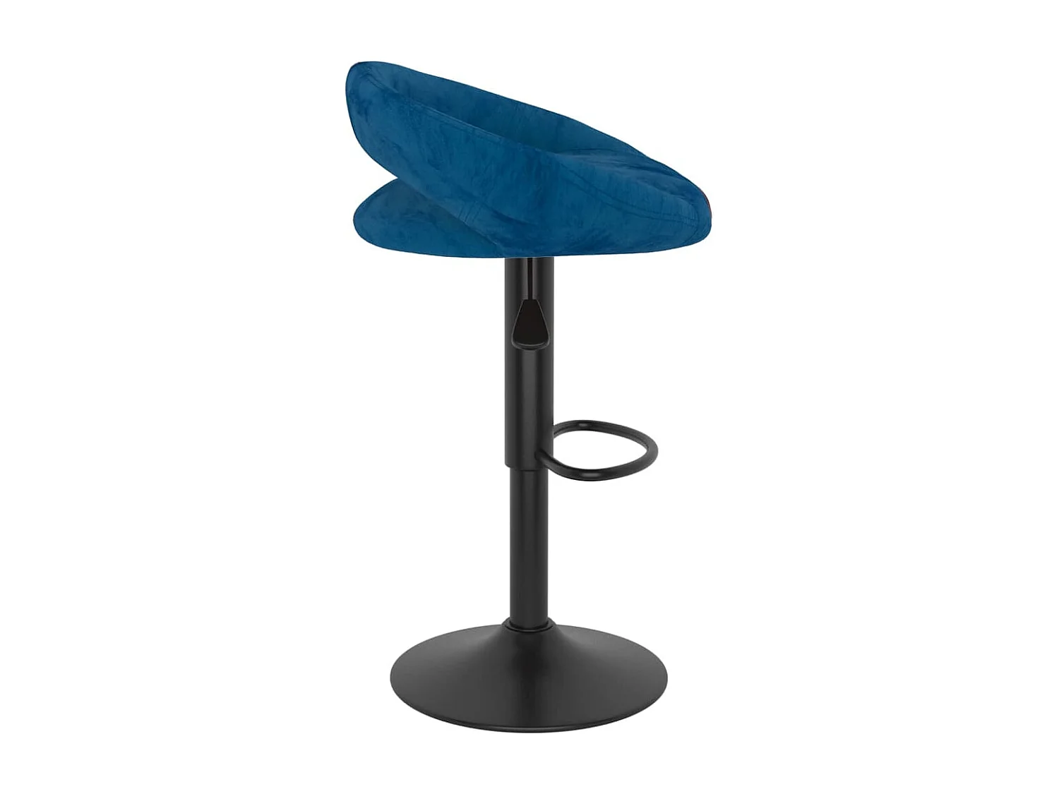 Barhocker 2 Stk. Blau Samt