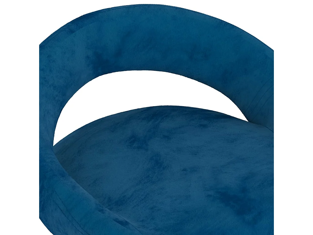 Tabourets de bar lot de 2 bleu velours