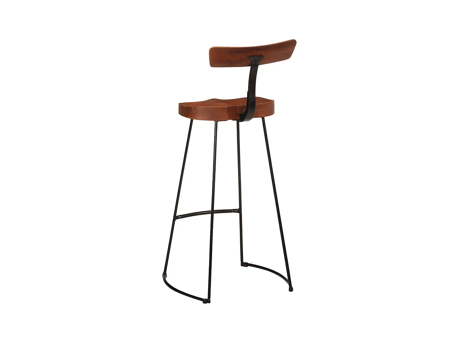 Barkrukken 2 st 49x43x103 cm massief mangohout