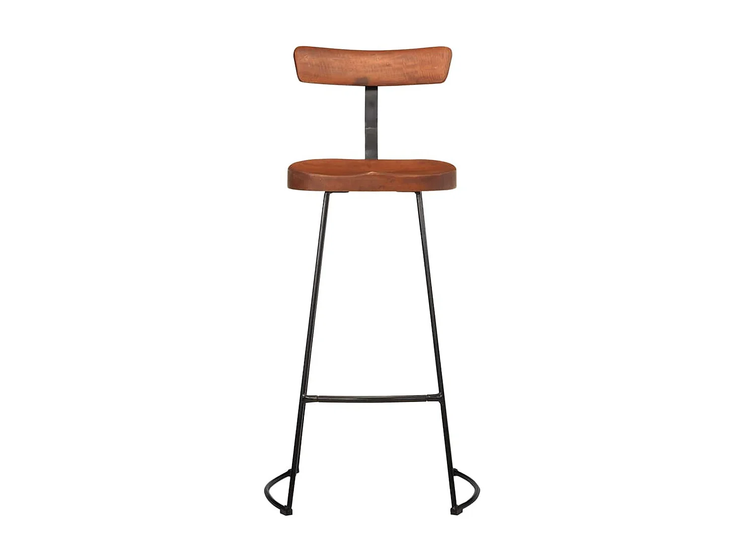 Tabourets de bar lot de 2 49x43x103 cm bois de manguier massif
