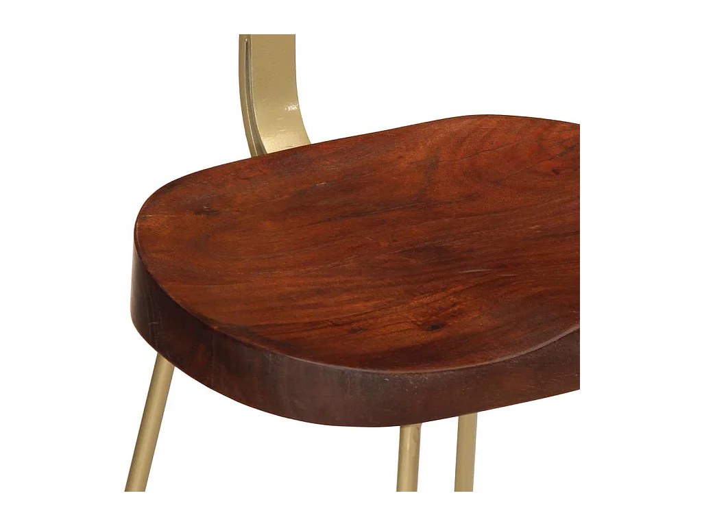 Barhocker 2 Stk. 49x43x88 cm Mango Massivholz