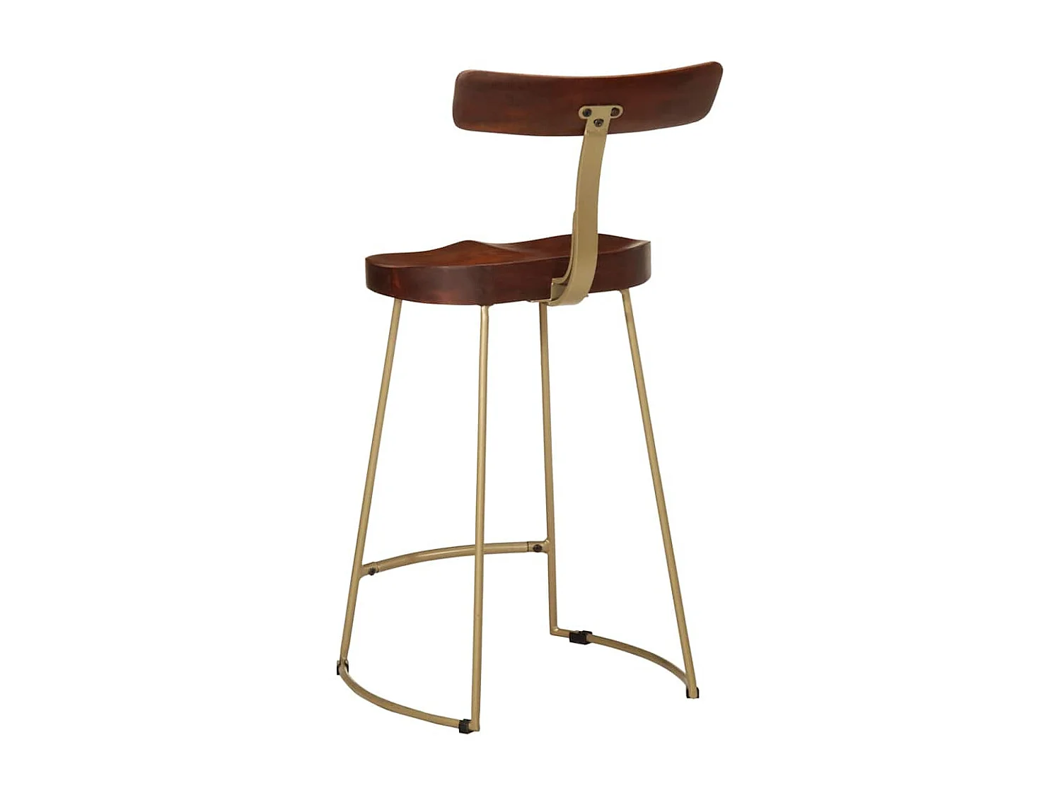 Bancos de bar 2 pcs 49x43x88 cm madeira de mangueira maciça