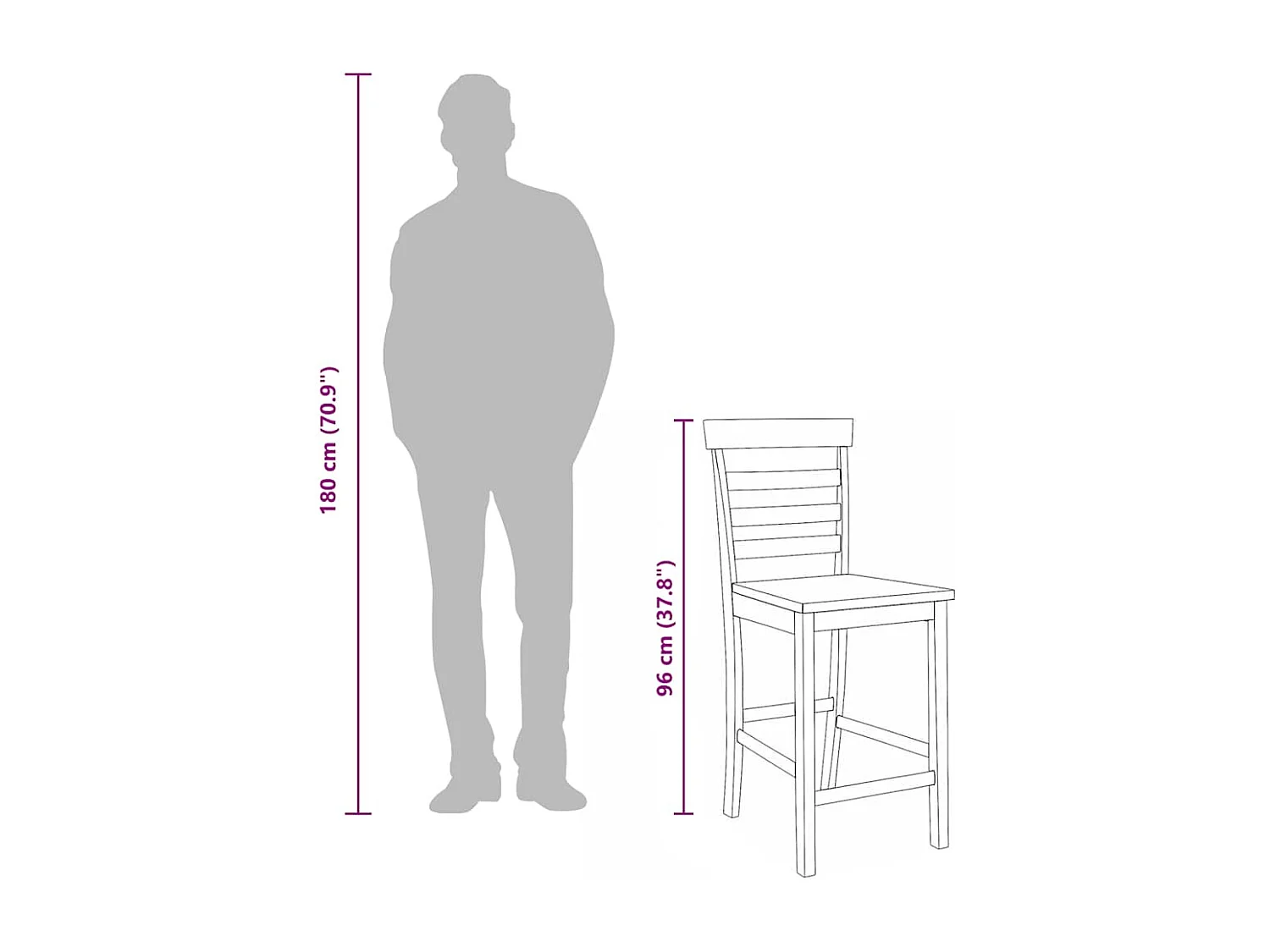 Bancos de bar 2 pcs madeira de seringueira maciça branco