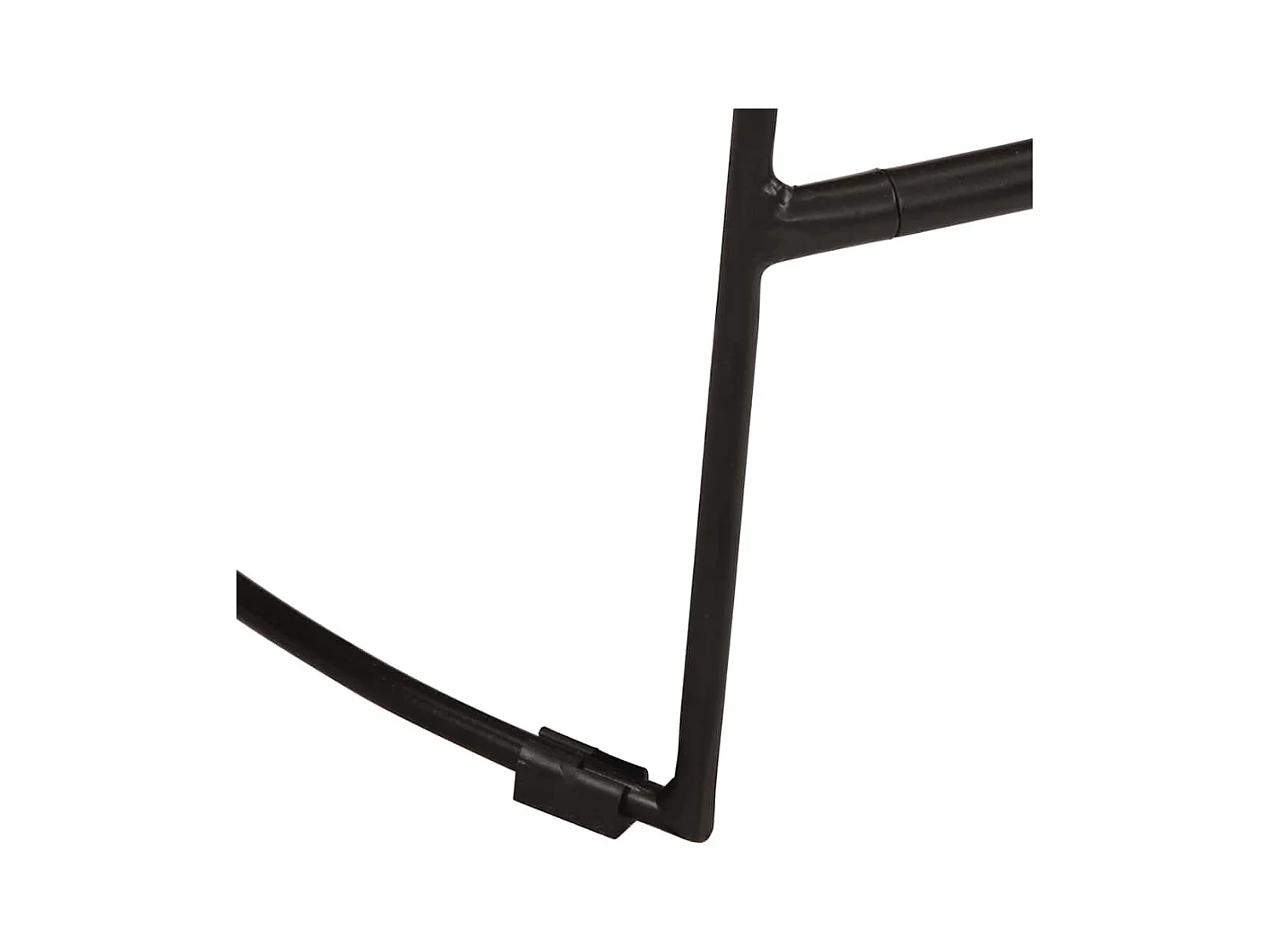 Barhocker 2 Stk. Schwarz 45x40x78 cm Mango Massivholz