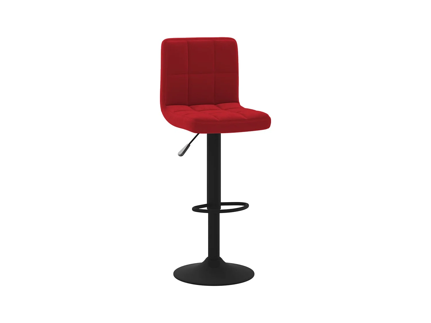 Tabouret de bar Rouge bordeaux Velours