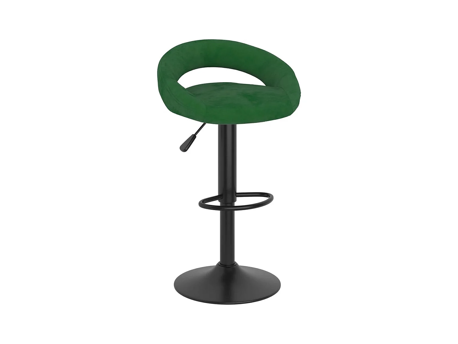 Bancos de bar 2 pcs veludo verde-escuro