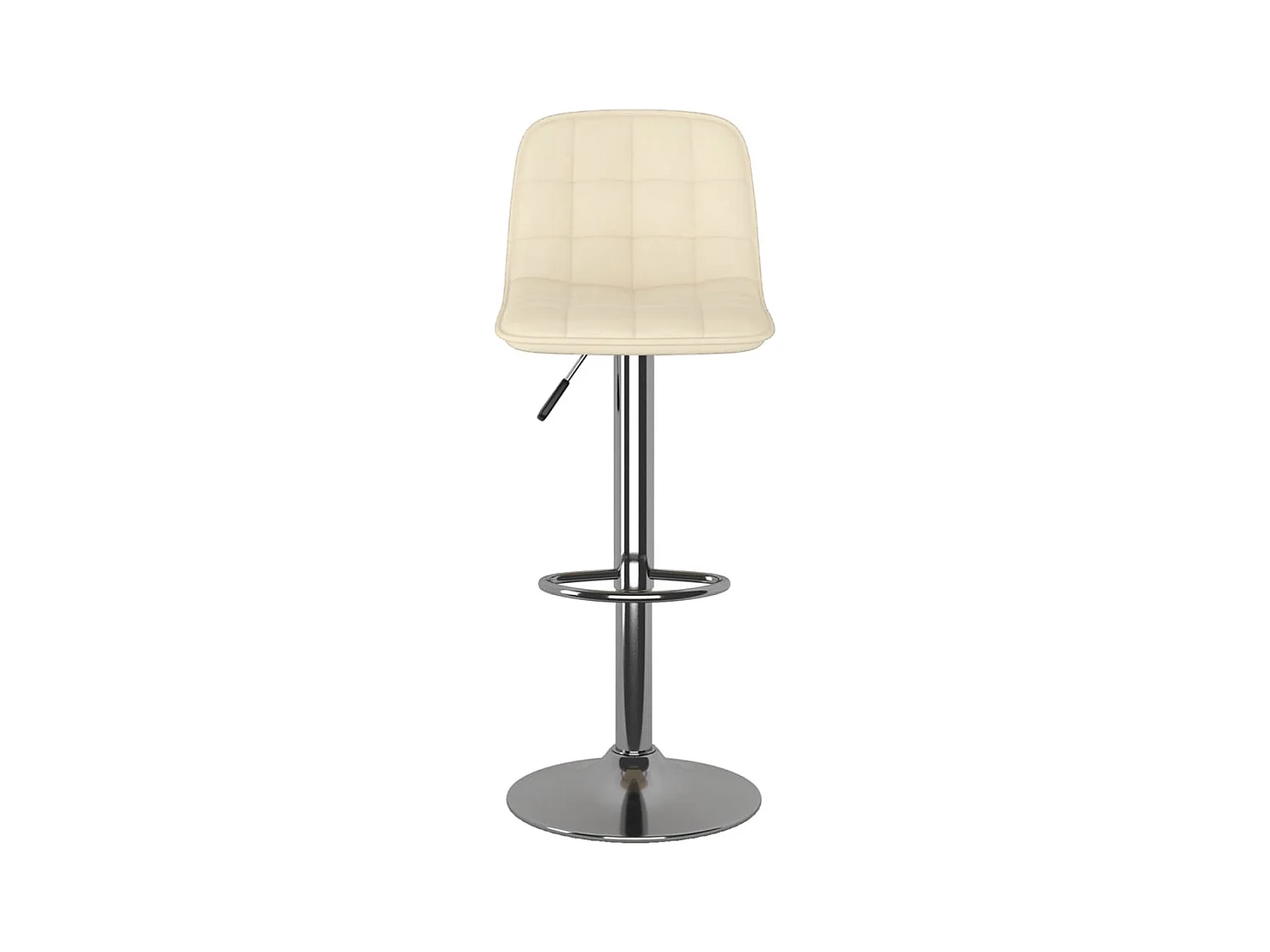Barhocker 2 Stk. Creme Stoff