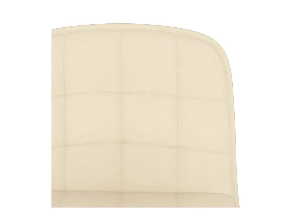 Tabourets de bar lot de 2 crème tissu