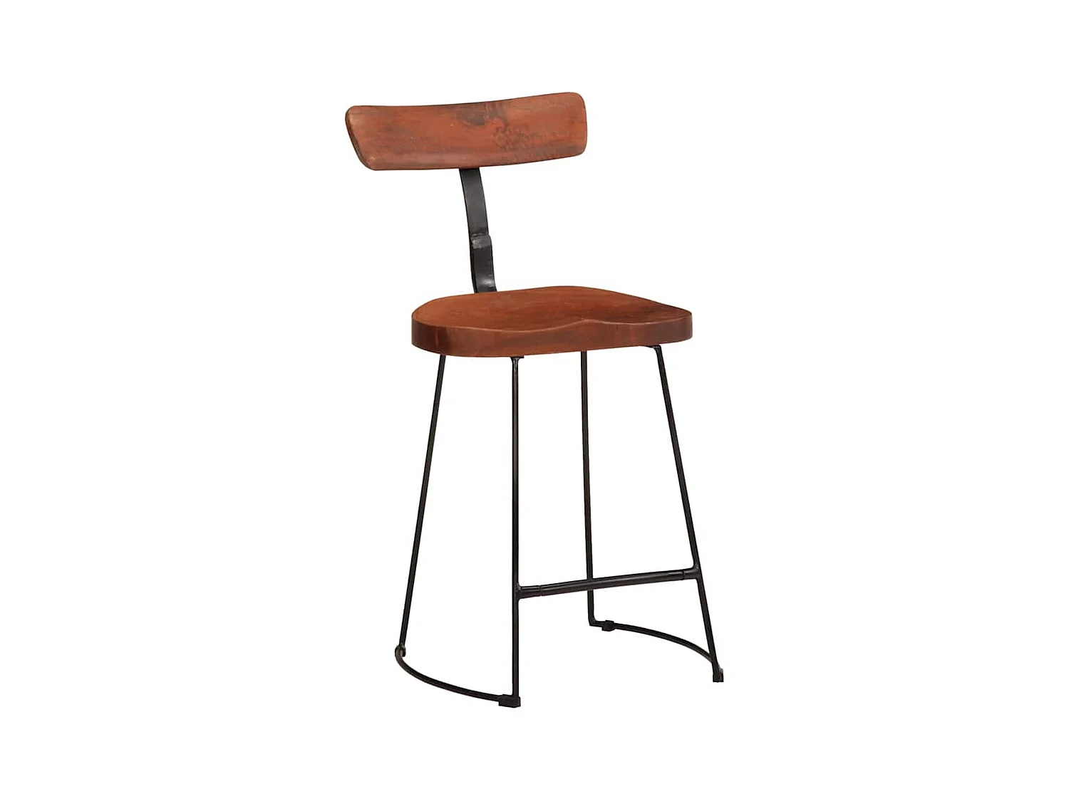 Barhocker 2 Stk. 49x43x79 cm Mango Massivholz