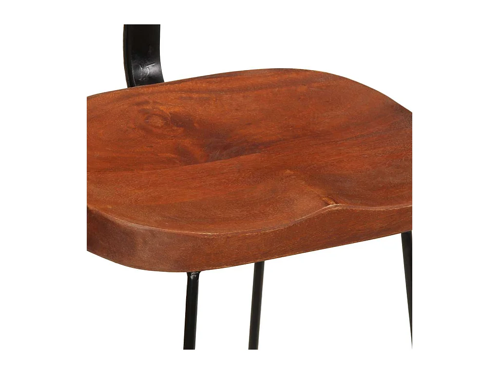 Barhocker 2 Stk. 49x43x79 cm Mango Massivholz