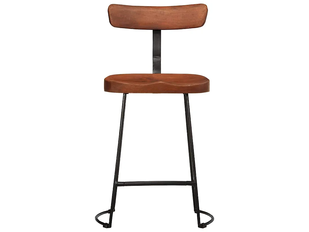 Barkrukken 2 st 49x43x79 cm massief mangohout