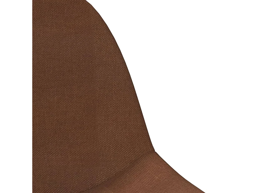 Bancos de bar 2 pcs tecido castanho