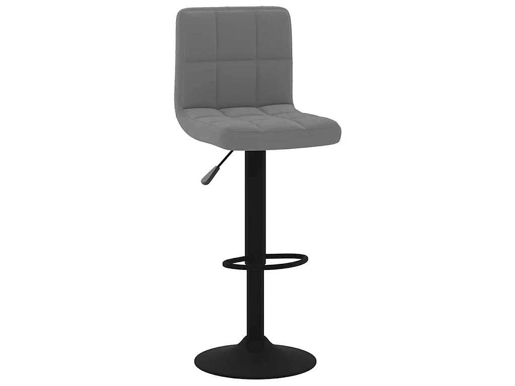 Tabouret de bar Gris foncé Velours