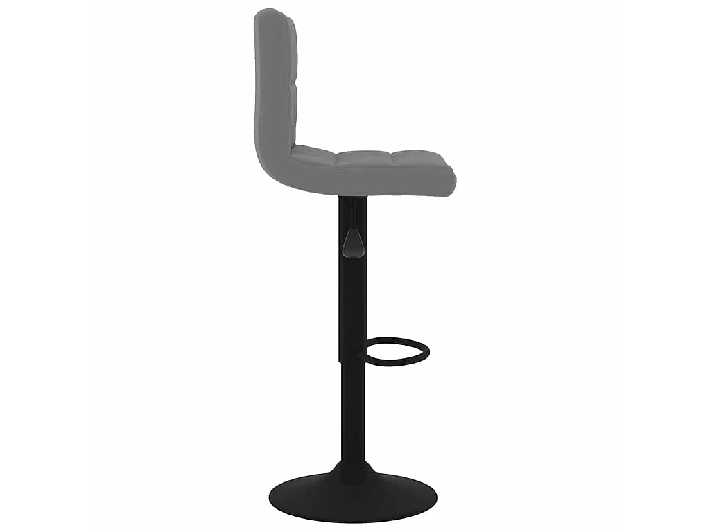 Tabouret de bar Gris foncé Velours