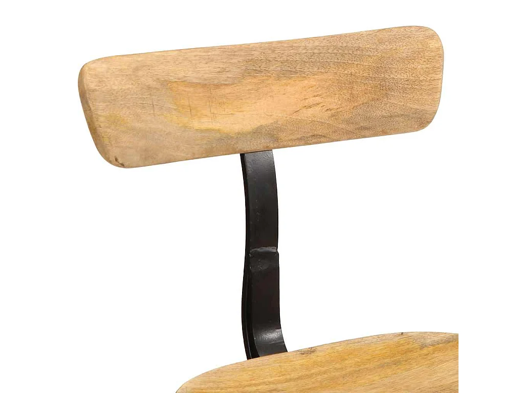 Tabourets de bar lot de 2 49x43x79 cm bois de manguier massif