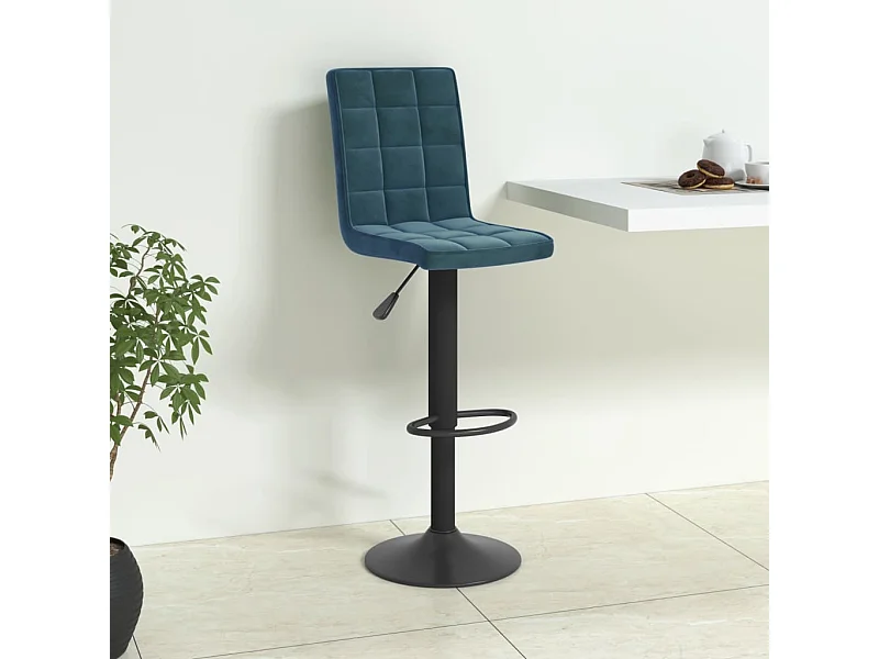 Tabouret de bar Bleu Velours