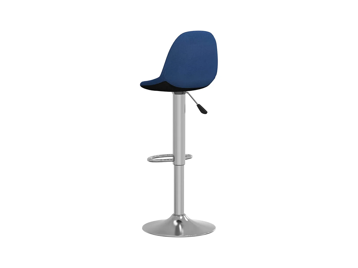 Tabourets de bar lot de 2 bleu tissu
