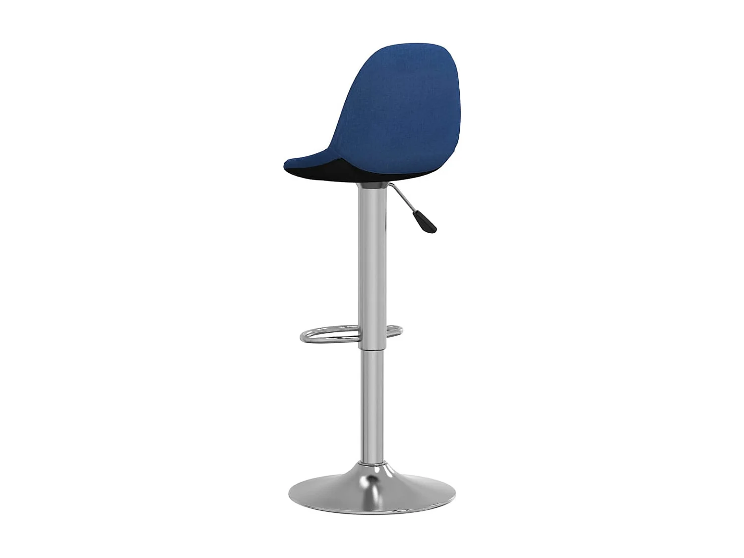 Tabourets de bar lot de 2 bleu tissu