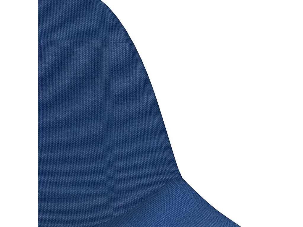 Tabourets de bar lot de 2 bleu tissu