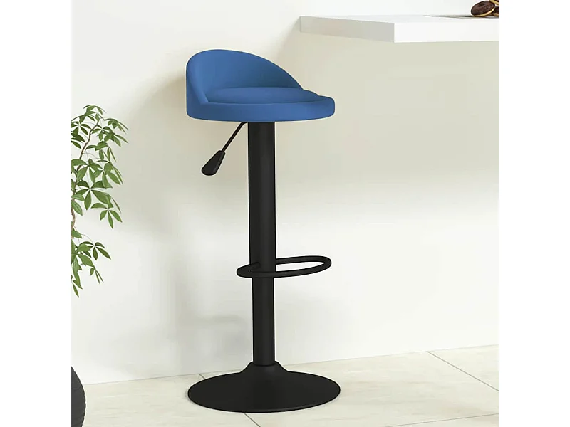 Tabouret de bar Bleu Velours
