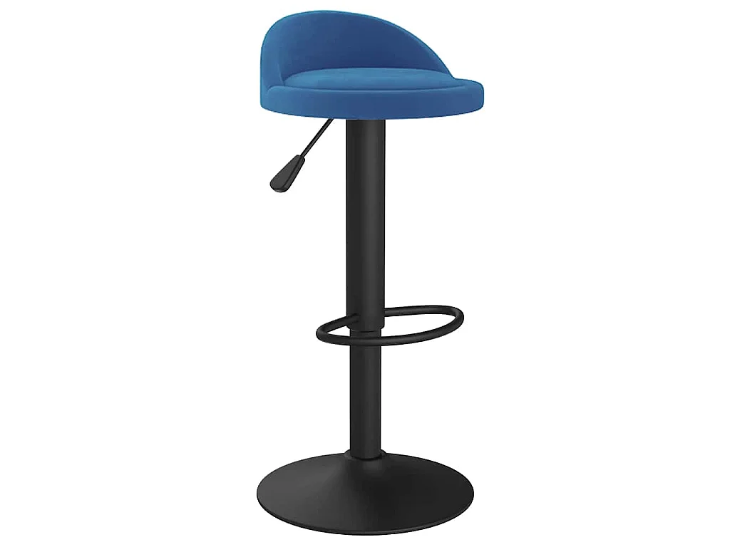 Taburete de cocina de terciopelo azul