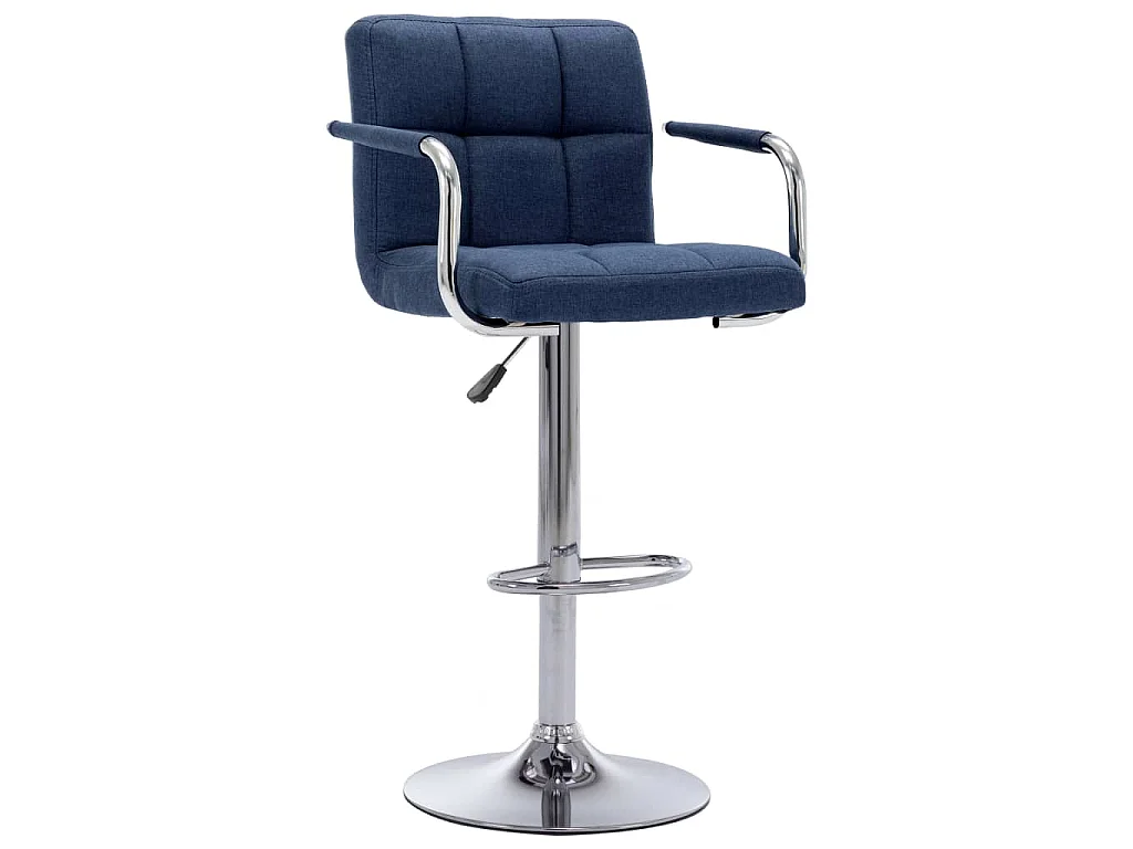 Chaise de bar Bleu Tissu