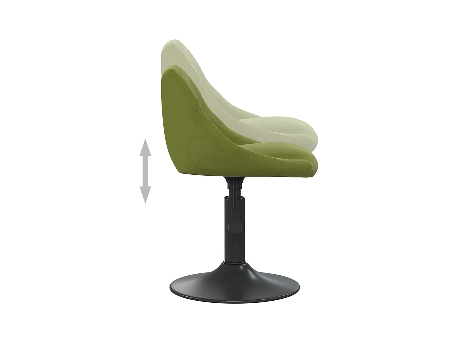 Tabouret de bar Vert clair Velours