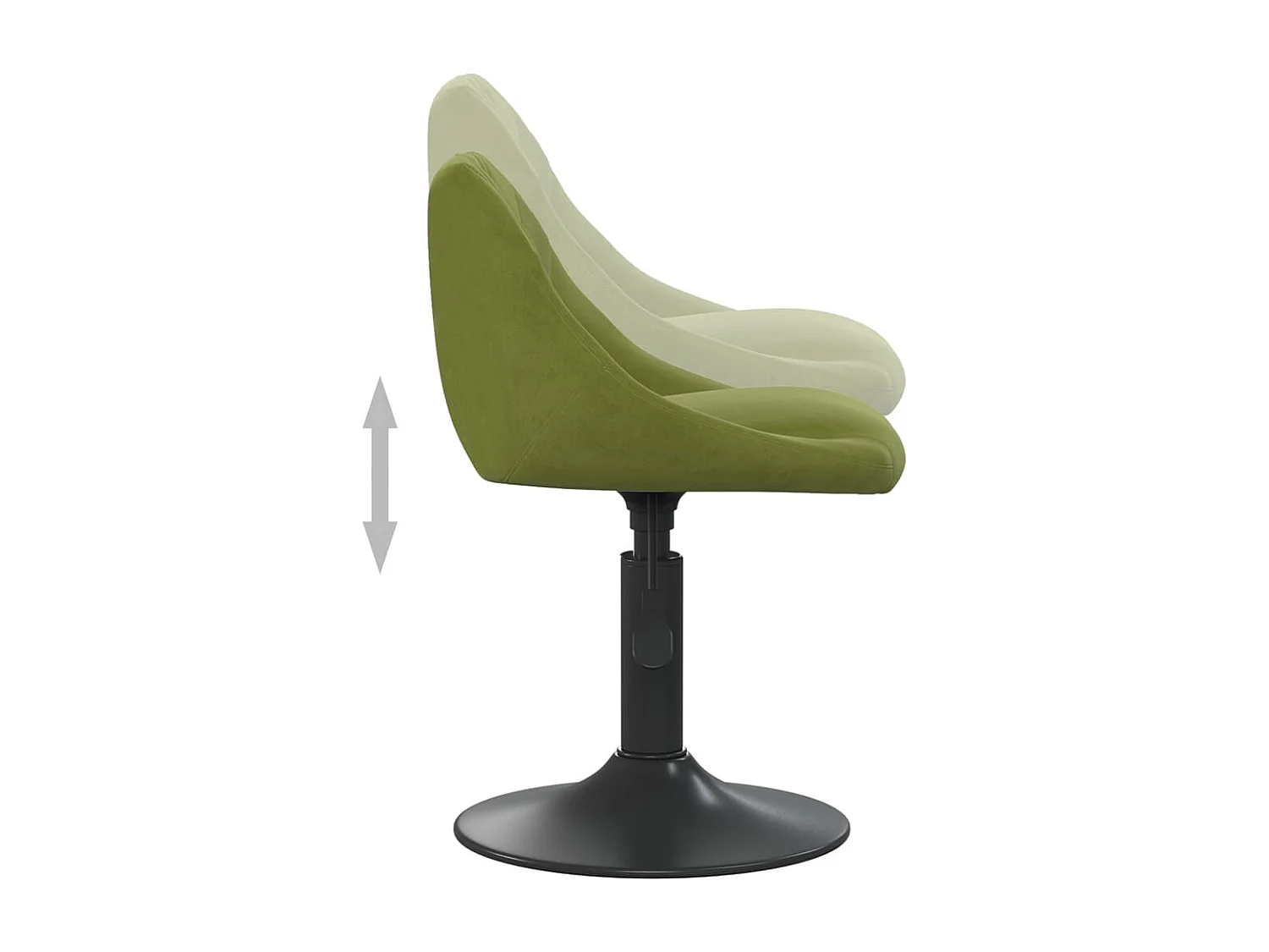 Tabouret de bar Vert clair Velours