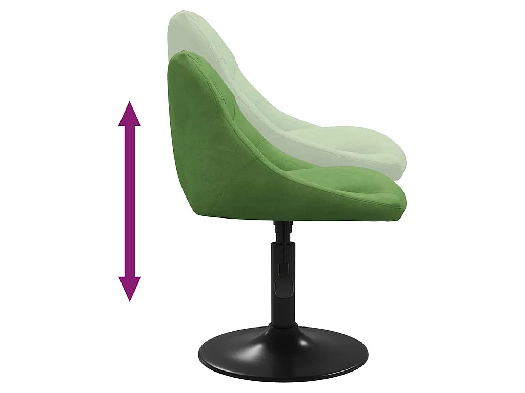 Tabouret de bar Vert clair Velours