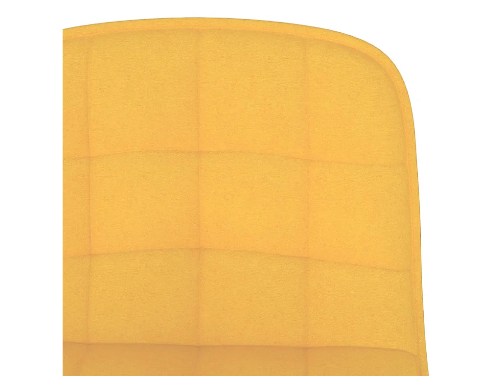 Tabourets de bar lot de 2 jaune tissu